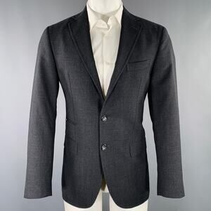 MAGARI Size 40 Grey Charcoal Virgin Wool Sport Coat